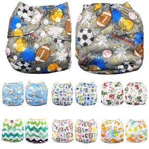 IXYVIA 7 Cloth Pocket Diapers Adjustable Snaps NEW